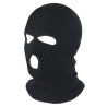 Czapka Kominiarka Balaclava 3 dziury akryl motocykl quad ATV skuter paintball outdoor ochrona zimowa uniwersalna czarna