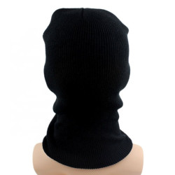 Czapka Kominiarka Balaclava 3 dziury akryl motocykl quad ATV skuter paintball outdoor ochrona zimowa uniwersalna czarna