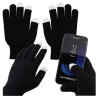Rękawiczki zimowe dotykowe do telefonu uniwersalne czarne