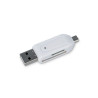 Czytnik kart pamięci SD microSD USB OTG - uniwersalny biały | Sklep online