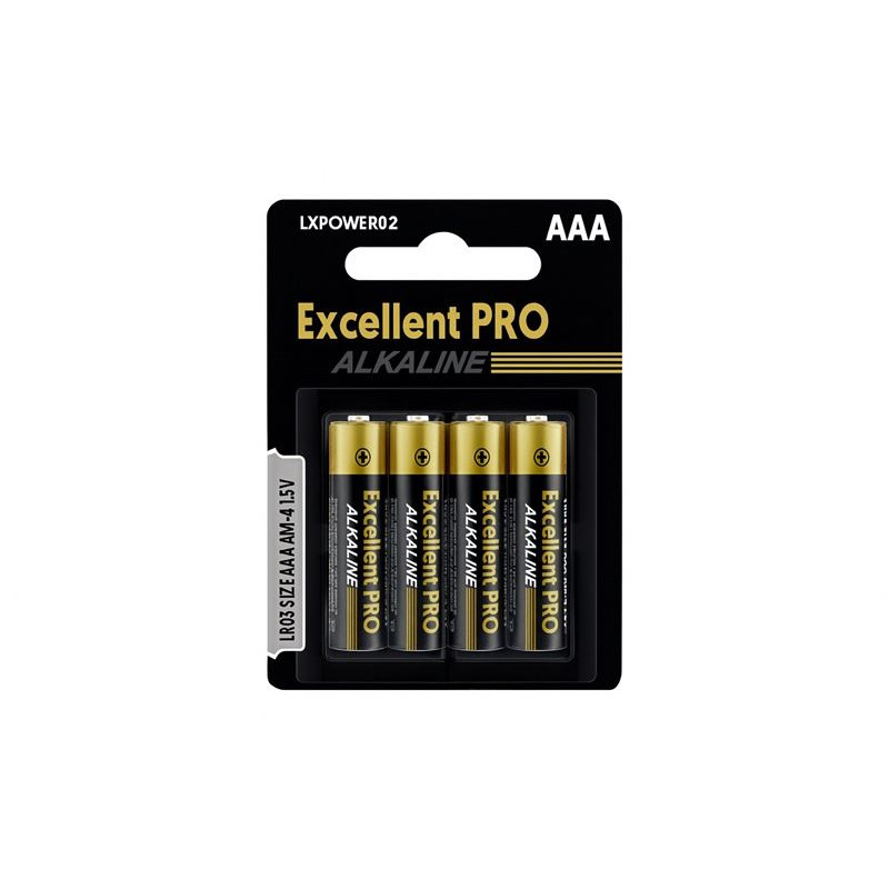 Bateria alkaliczna AAA cienki paluszek Excellent Power LR03 1,5V 4szt - długotrwała moc