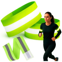 Opaska odblaskowa na ramię z rzepem 2szt - bezpieczeństwo