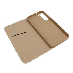 Etui z klapką Smart Magnet na telefon Samsung Galaxy S22+ 5G S906 złote