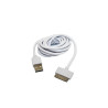 Kabel USB - 30PIN do telefonu Apple iPhone 3G 3GS 4 4S / tabletu iPad 1 2 3 / odtwarzacz iPod shuffle biały przewód 2m BOX