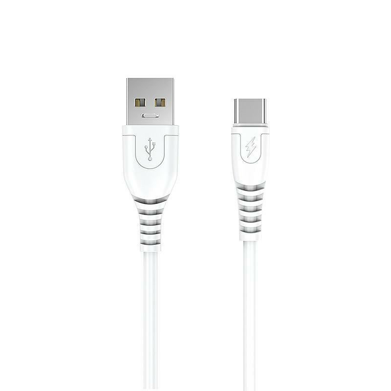 Kabel USB-C - USB 6A QC 3.0 przewód 1m biały