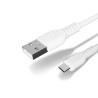 Kabel USB-C - USB 6A QC 3.0 przewód 1m biały
