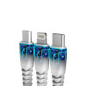 Kabel USB-C - USB 6A QC 3.0 przewód 1m biały