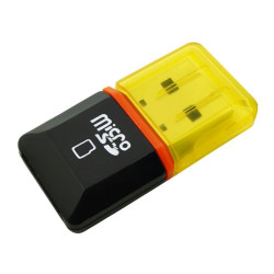 Czytnik kart MicroSD SDHC TF USB - mini adapter z zatyczką | Sklep online