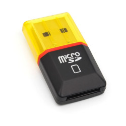 Czytnik kart MicroSD SDHC TF USB - mini adapter z zatyczką | Sklep online