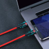 Kabel PD Powe Delivery USB-C - USB-C BASEUS 60W 20V 3A przewód do szybkiego ładowania 1m czerwony