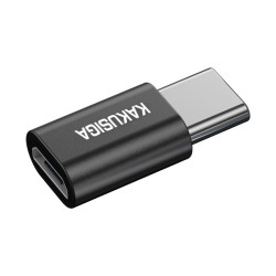 Adapter przejściówka microUSB - USB TYP C KAKU czarny