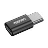 Adapter przejściówka microUSB - USB TYP C KAKU czarny