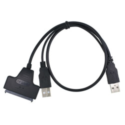 KABEL ADAPTER SSD HDD SATA-USB 2.0 czarny przewód