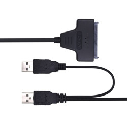 KABEL ADAPTER SSD HDD SATA-USB 2.0 czarny przewód