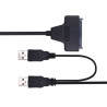 KABEL ADAPTER SSD HDD SATA-USB 2.0 czarny przewód