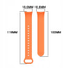Opaska / pasek do smartband Xiaomi Mi Band 8 M2239B1 / Mi Band 9 M2345B1 / Mi Band 9 NFC M2346B1 pomarańczowa