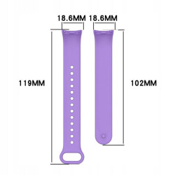 Opaska / pasek do smartband Xiaomi Mi Band 8 M2239B1 / Mi Band 9 M2345B1 / Mi Band 9 NFC M2346B1 fioletowa