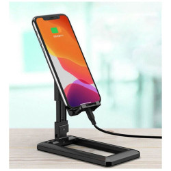 Podstawka / uchwyt biurkowy na telefon / tablet TYP 1 czarna
