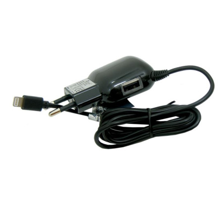 Ładowarka sieciowa do telefonu Apple iPhone Reverse 2.4A czarna + USB