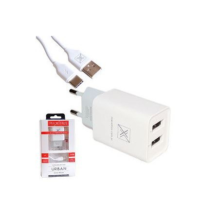 Ładowarka sieciowa Maxximus 3,1A + USB TYP C