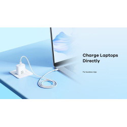Ładowarka sieciowa do telefonu USB-C PD Power Delivery 3.0 30W + kabel USB-C biała