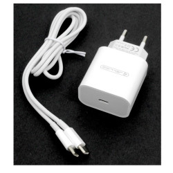 Ładowarka sieciowa USB-C Power Delivery + kabel C-C QC 3A 20W