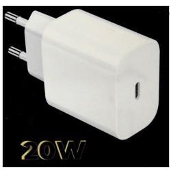 Ładowarka sieciowa USB Typ C USB-C PD Power Delivery QC 3A 20W biała F8A PRESTICO