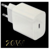 Ładowarka sieciowa USB Typ C USB-C PD Power Delivery QC 3A 20W biała F8A PRESTICO