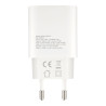 Ładowarka sieciowa USB-A + USB-C QC Quick Charge 3.0 PD Power Delivery SZYBKIE ŁADOWANIE kostka biała