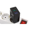 Ładowarka sieciowa USB + USB Typ C Power Delivery QC 3A 20W czarna