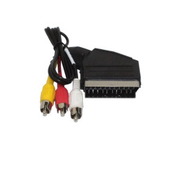 Kabel EURO SCART - 3x RCA cinch 0.5m | Audio i video