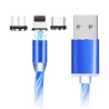 Kabel USB 3w1 iPhone Lightning - micro USB microUSB - USB Typ C USB-C przewód magnetyczny LED
