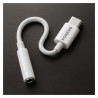 Adapter USB-C na jack 3.5mm DAC biały BM21