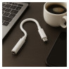 Adapter USB-C na jack 3.5mm DAC biały BM21