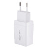 Ładowarka sieciowa USB-A 2.1A biała - szybkie ładowanie