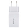Ładowarka sieciowa USB-A 2.1A biała - szybkie ładowanie