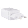 Ładowarka sieciowa USB-A 2.1A biała - szybkie ładowanie