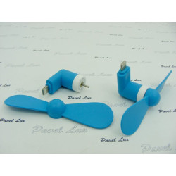Wiatraczek wentylator USB do telefonu Apple iPhone 5 5C 5S 6 6S niebieski