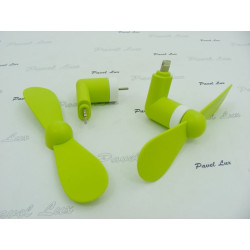 Wiatraczek wentylator USB do telefonu Apple iPhone 5 5C 5S 6 6S zielony