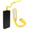 Mocna giętka energooszczędna Lampka silikonowa 6 LED USB do laptopa PC żółta