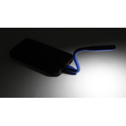 Mocna giętka Lampka silikonowa 6 LED USB do laptopa PC niebieska