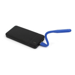 Mocna giętka Lampka silikonowa 6 LED USB do laptopa PC niebieska