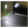 Mocna giętka Lampka silikonowa 6 LED USB do laptopa PC zielona