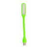 Mocna giętka Lampka silikonowa 6 LED USB do laptopa PC zielona