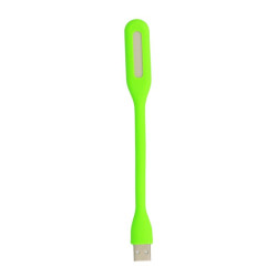 Mocna giętka Lampka silikonowa 6 LED USB do laptopa PC zielona