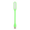 Mocna giętka Lampka silikonowa 6 LED USB do laptopa PC zielona