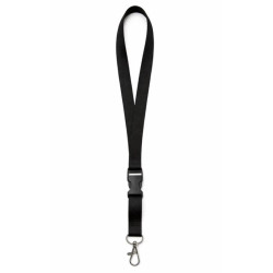 Smycz na szyję do telefonu i kluczy uniwersalna 20mm x 52cm czarna