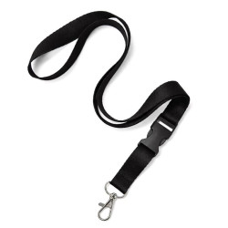 Smycz na szyję do telefonu i kluczy uniwersalna 20mm x 52cm czarna