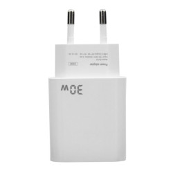 Ładowarka sieciowa USB Typ C USB-C PD Power Delivery QC Quick Charge 3A 30W SZYBKIE ŁADOWANIE EU53