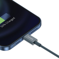 Kabel USB - iPhone Lightning Baseus Superior 2,4A 1m przewód wspierający szybkie ładowanie granatowy